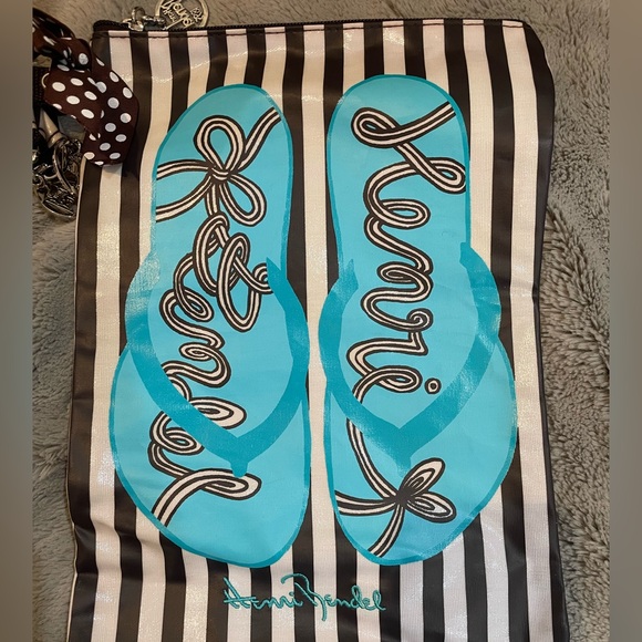 HENRI BENDEL “Go to the Beach” 3 Piece Travel Zipper Pouch Set - Picture 4 of 6